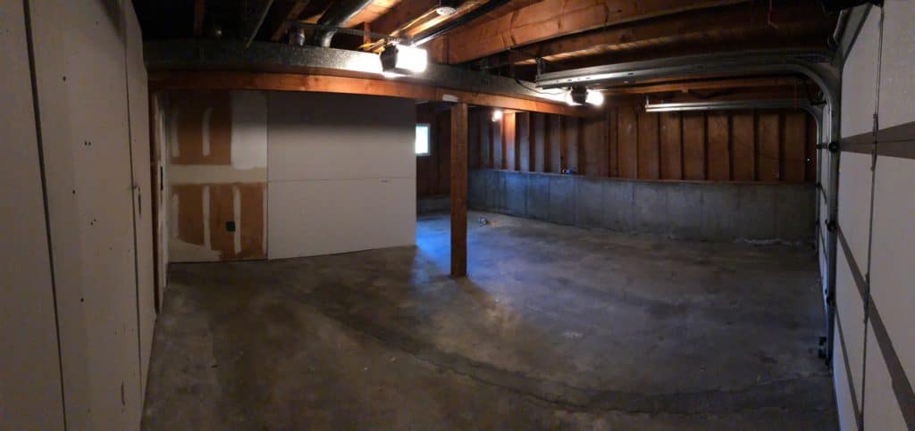 photography studio with everything moved out of the interior.