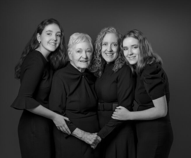 Three generations of women portrait by Lara Grauer Photography