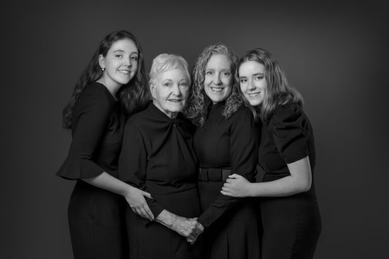 Three generations of women portrait by Lara Grauer Photography