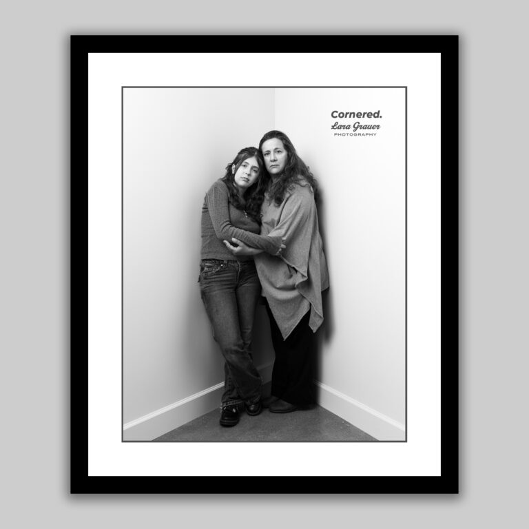 Mother and daughter feature portrait for Lara Grauer Photography's "Cornered" portrait project